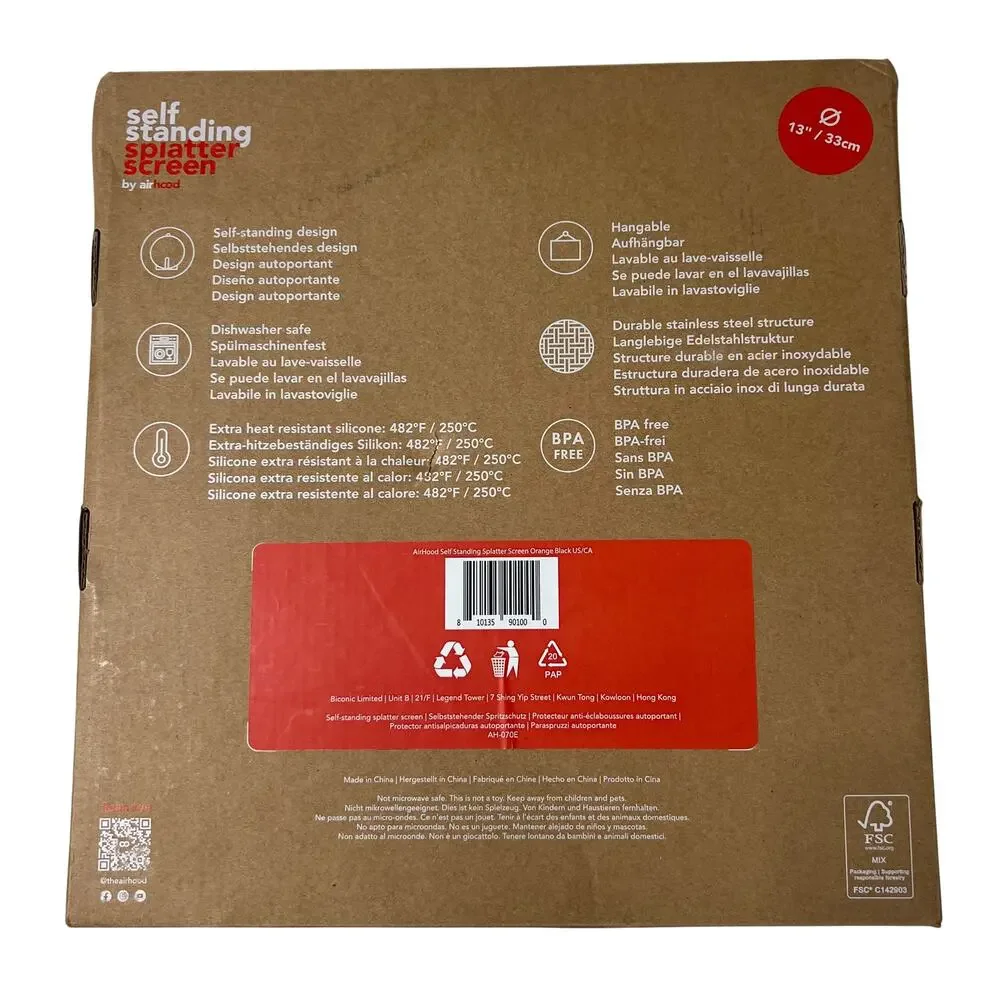 Airhood Self-Standing Splatter Screen 13